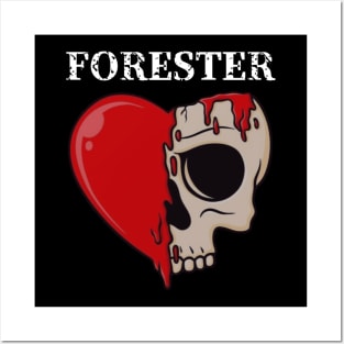 Forester / Skull Love Style Posters and Art